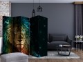 Parawan 5-częściowy - Abstrakcyjny lew... II [Room Dividers]