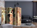 Parawan 5-częściowy - Alphonse Mucha. Kobiety II [Room Dividers]