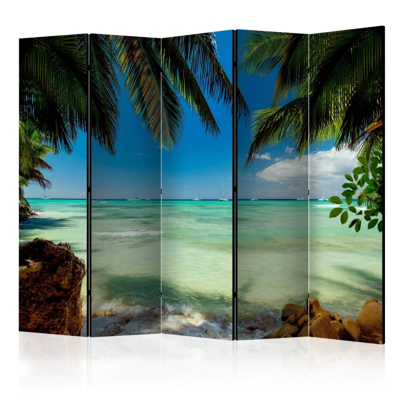 Parawan 5-częściowy - Relaks na plaży II [Room Dividers]