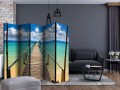 Parawan 5-częściowy - Plaża, słońce, pomost II [Room Dividers]