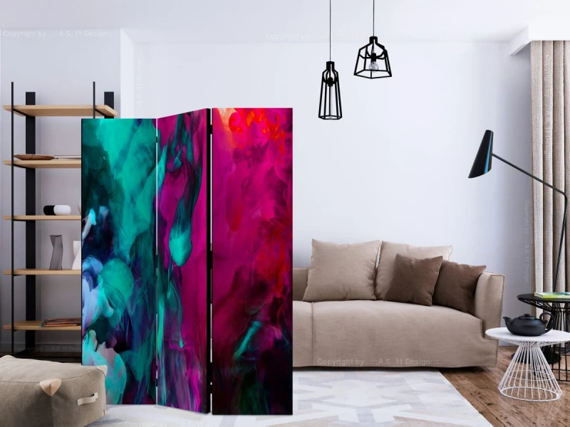 Parawan 3-częściowy - Szaleństwo kolorów [Room Dividers]