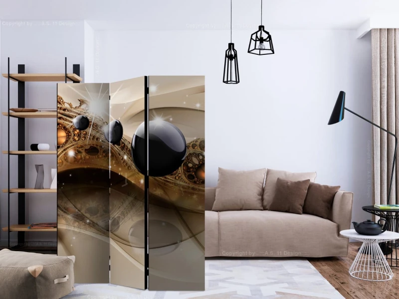 Parawan 3-częściowy - Klejnot ekspresji [Room Dividers]