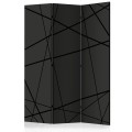 Parawan 3-częściowy - Ciemne skrzyżowanie [Room Dividers]