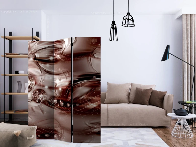 Parawan 3-częściowy - Szkarłatna ławica [Room Dividers]