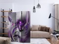 Parawan 3-częściowy - Purpurowe zawirowania II [Room Dividers]