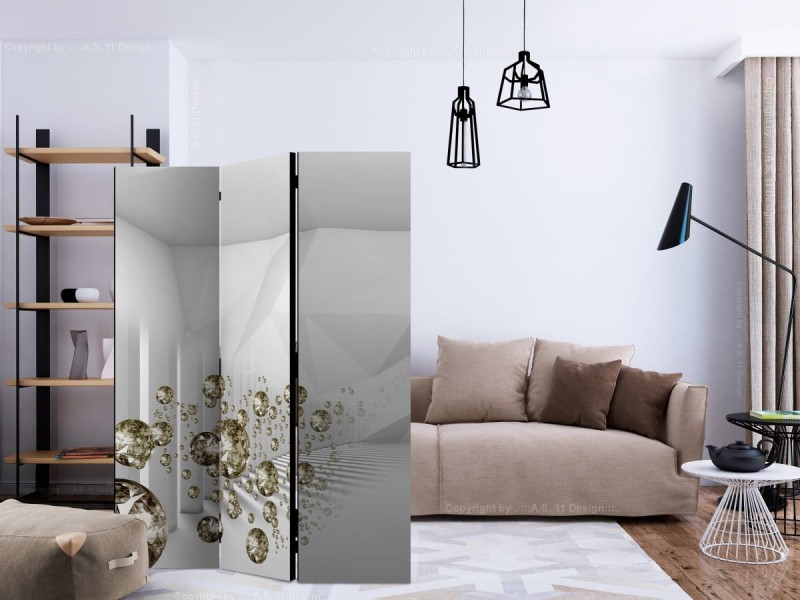 Parawan 3-częściowy - Korytarz diamentów [Room Dividers]