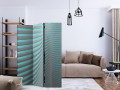 Parawan 3-częściowy - Neonowy niebieski [Room Dividers]