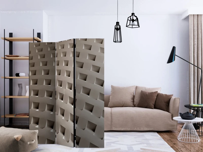 Parawan 3-częściowy - Konstrukcja nowoczesności [Room Dividers]