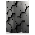 Parawan 3-częściowy - Czarne wrota [Room Dividers]