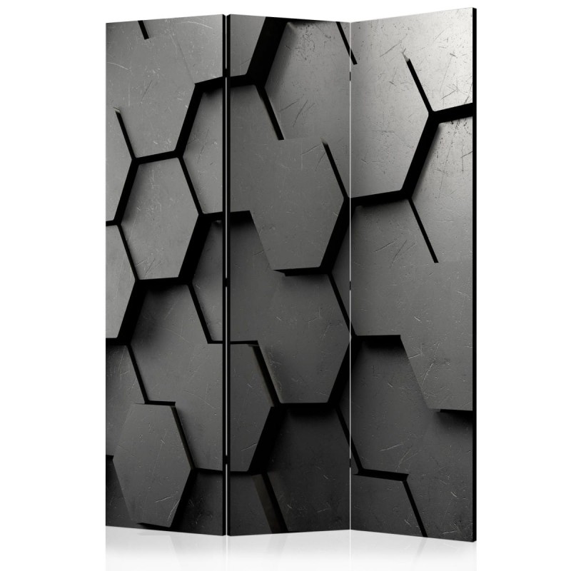 Parawan 3-częściowy - Czarne wrota [Room Dividers]