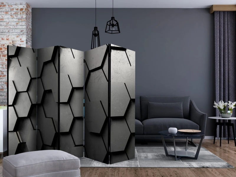 Parawan 5-częściowy - Czarne wrota II [Room Dividers]