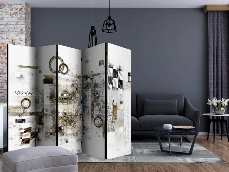Parawan 5-częściowy - Artystyczna zagadka II [Room Dividers]