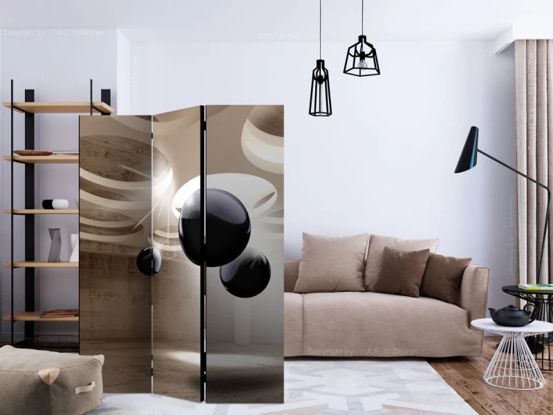Parawan 3-częściowy - Geometryczne olśnienie [Room Dividers]