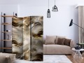 Parawan 3-częściowy - Bursztynowa rzeka [Room Dividers]
