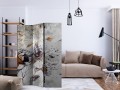 Parawan 3-częściowy - Przywołanie słoneczników [Room Dividers]
