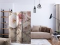 Parawan 3-częściowy - Romantyczny beż [Room Dividers]