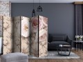 Parawan 5-częściowy - Romantyczny beż II [Room Dividers]