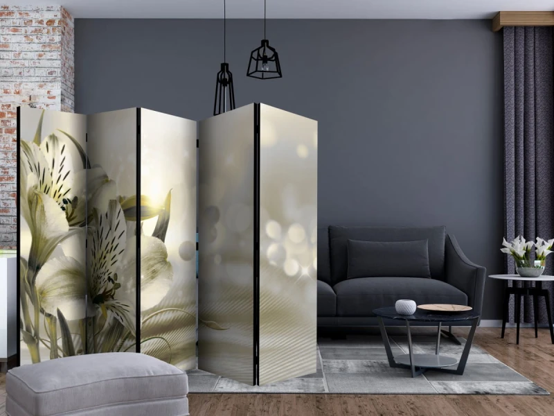 Parawan 5-częściowy - Zielona jutrzenka II [Room Dividers]