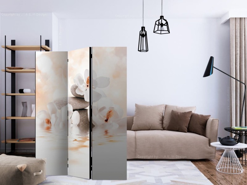 Parawan 3-częściowy - Jezioro spokoju [Room Dividers]