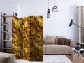 Parawan 3-częściowy - Złote liście [Room Dividers]