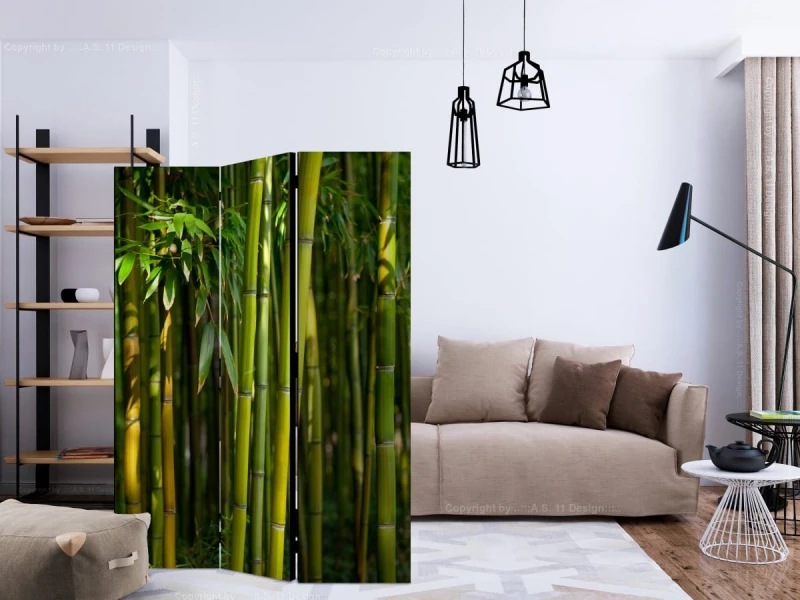 Parawan 3-częściowy - Orientalny ogród [Room Dividers]