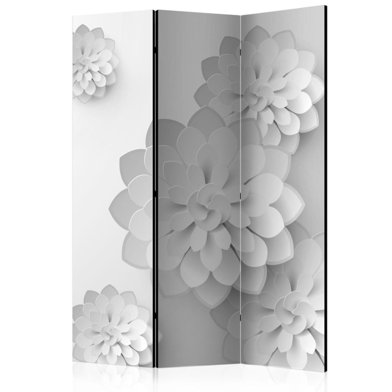 Parawan 3-częściowy - Biały ogród [Room Dividers]