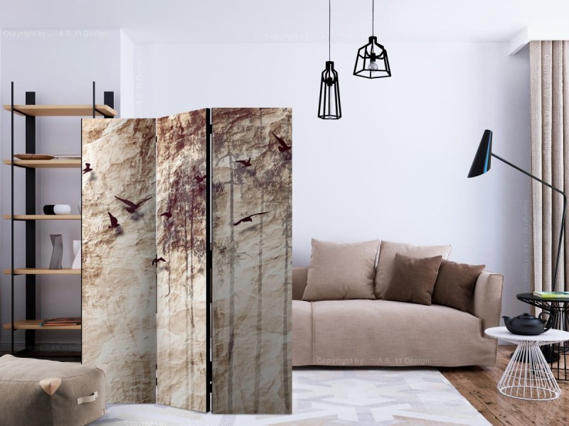 Parawan 3-częściowy - Papierowa natura [Room Dividers]
