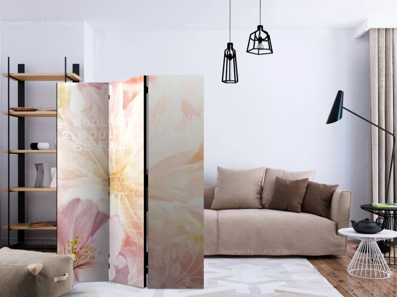 Parawan 3-częściowy - Romantyczna wiadomość [Room Dividers]