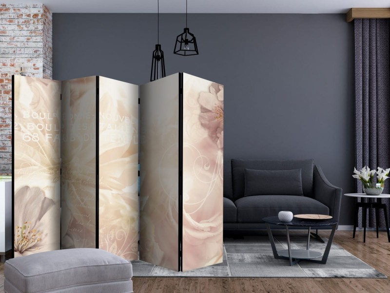 Parawan 5-częściowy - Pocałunek delikatności II [Room Dividers]