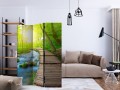 Parawan 3-częściowy - Zielony las [Room Dividers]