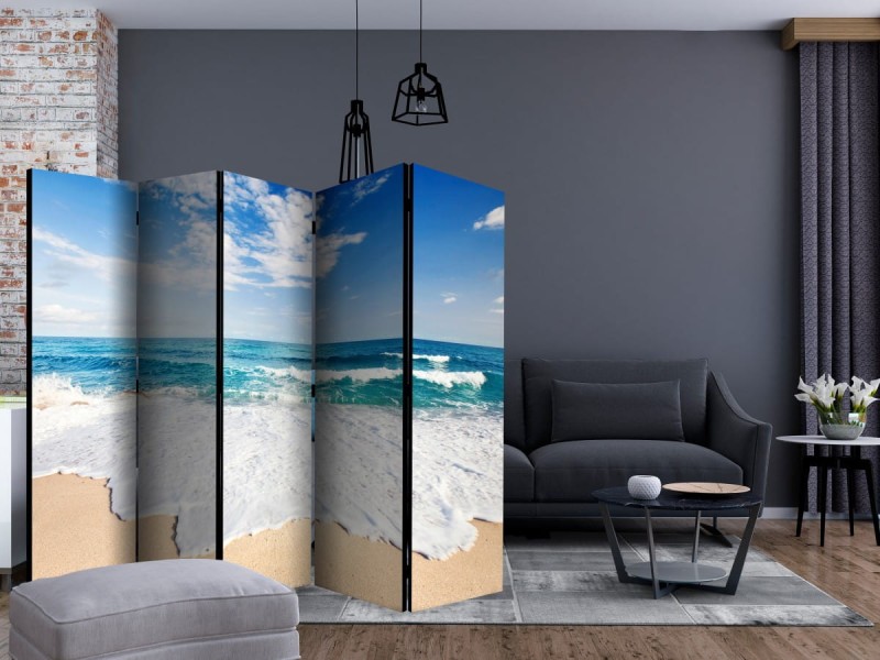 Parawan 5-częściowy - Fototapeta - Brzegiem morza II [Room Dividers]