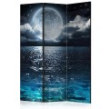 Parawan 3-częściowy - Niebieska laguna [Room Dividers]