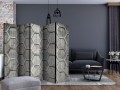 Parawan 5-częściowy - Platynowe sześciany II [Room Dividers]