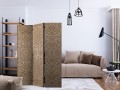 Parawan 3-częściowy - Piaskowy ornament [Room Dividers]