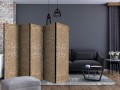 Parawan 5-częściowy - Piaskowy ornament II [Room Dividers]