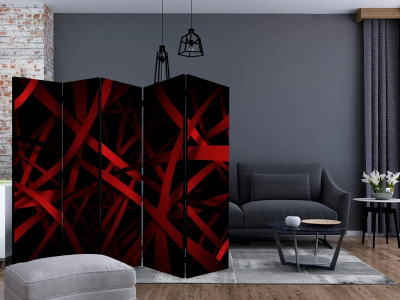 Parawan 5-częściowy - Strach przed ciemnością II [Room Dividers]