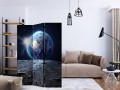 Parawan 3-częściowy - Widok na Niebieską Planetę [Room Dividers]