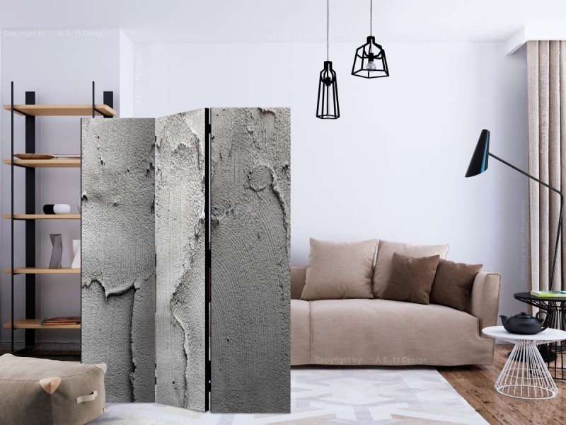 Parawan 3-częściowy - Betonowa nicość [Room Dividers]