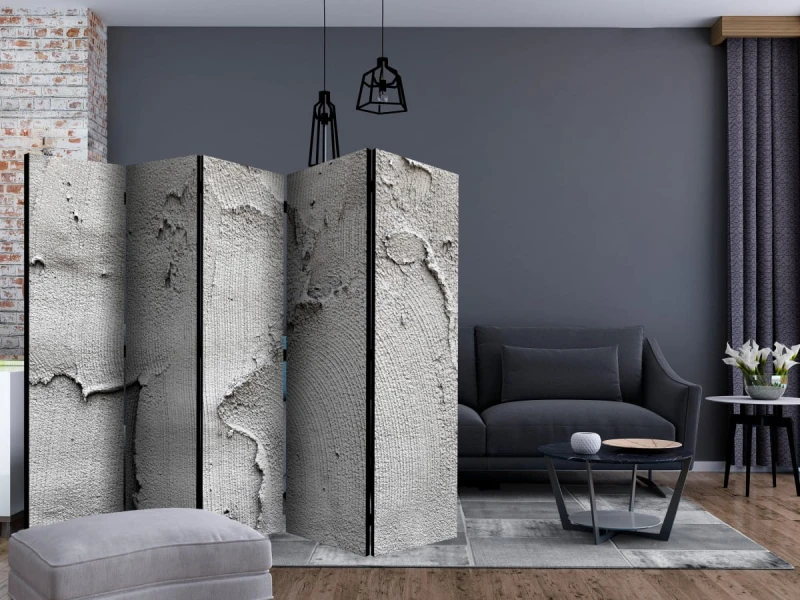 Parawan 5-częściowy - Betonowa nicość II [Room Dividers]