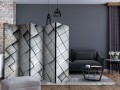 Parawan 5-częściowy - Szare tło 3D II [Room Dividers]