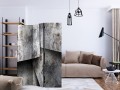 Parawan 3-częściowy - Betonowe karty [Room Dividers]