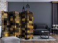 Parawan 5-częściowy - Drewniane kostki II [Room Dividers]