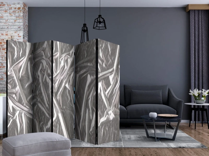 Parawan 5-częściowy - Szlachetne srebro II [Room Dividers]