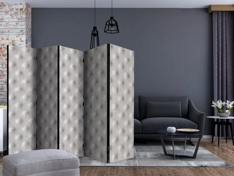 Parawan 5-częściowy - Biały niedźwiadek II [Room Dividers]