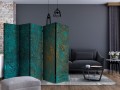 Parawan 5-częściowy - Lazurowe lustro II [Room Dividers]