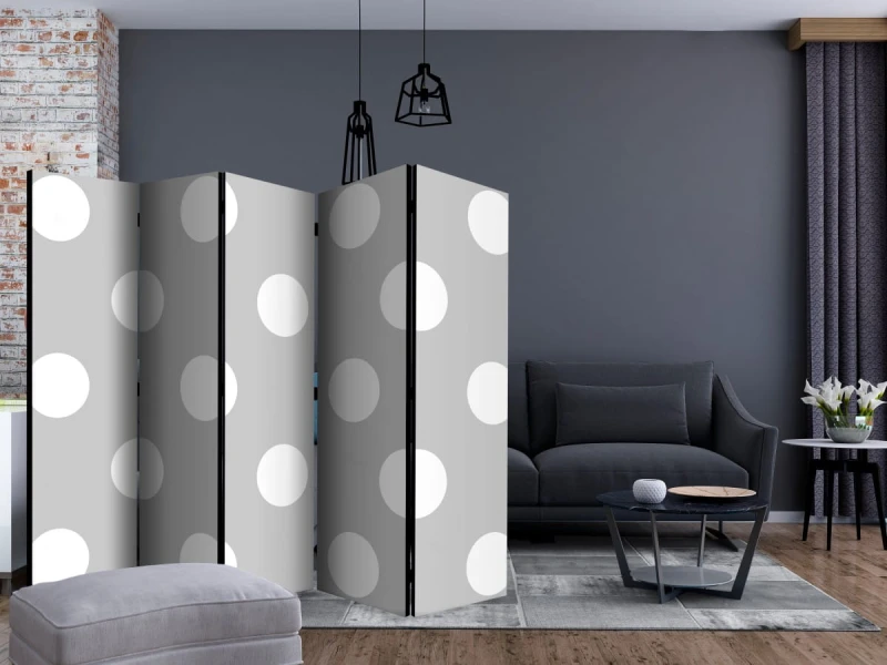 Parawan 5-częściowy - Urocze groszki II [Room Dividers]