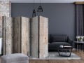 Parawan 5-częściowy - Stary beton II [Room Dividers]