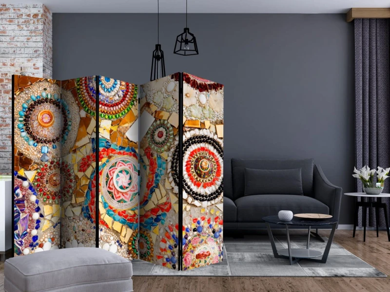 Parawan 5-częściowy - Marokańska mozaika II [Room Dividers]