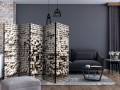 Parawan 5-częściowy - Biała twierdza II [Room Dividers]