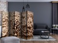 Parawan 5-częściowy - Układanka z patyczków II [Room Dividers]